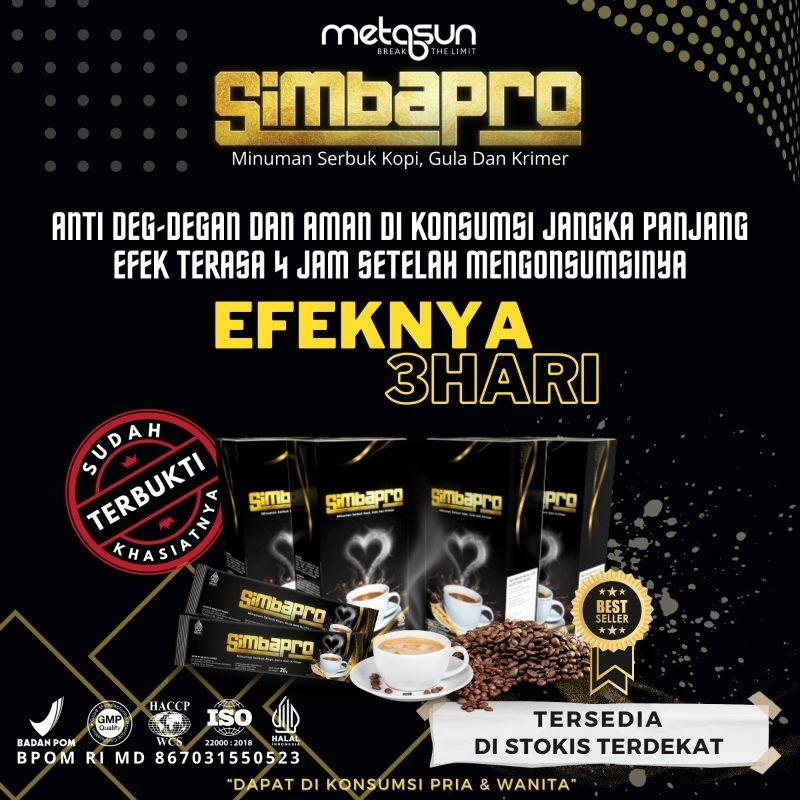 

Kopi Simba Pro untuk Stamina Pria & Wanita (1 Sachet)