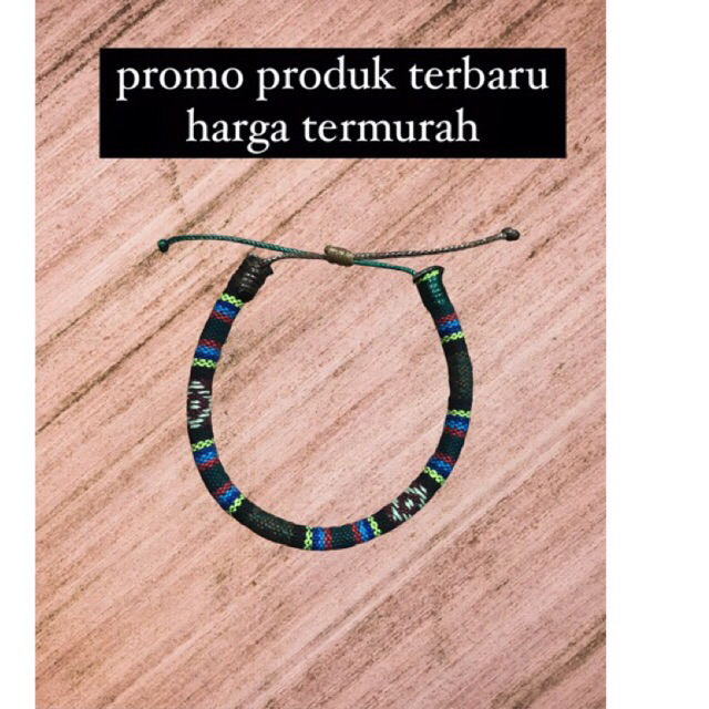 gelang lombok etnik tenun simple pria/wanita