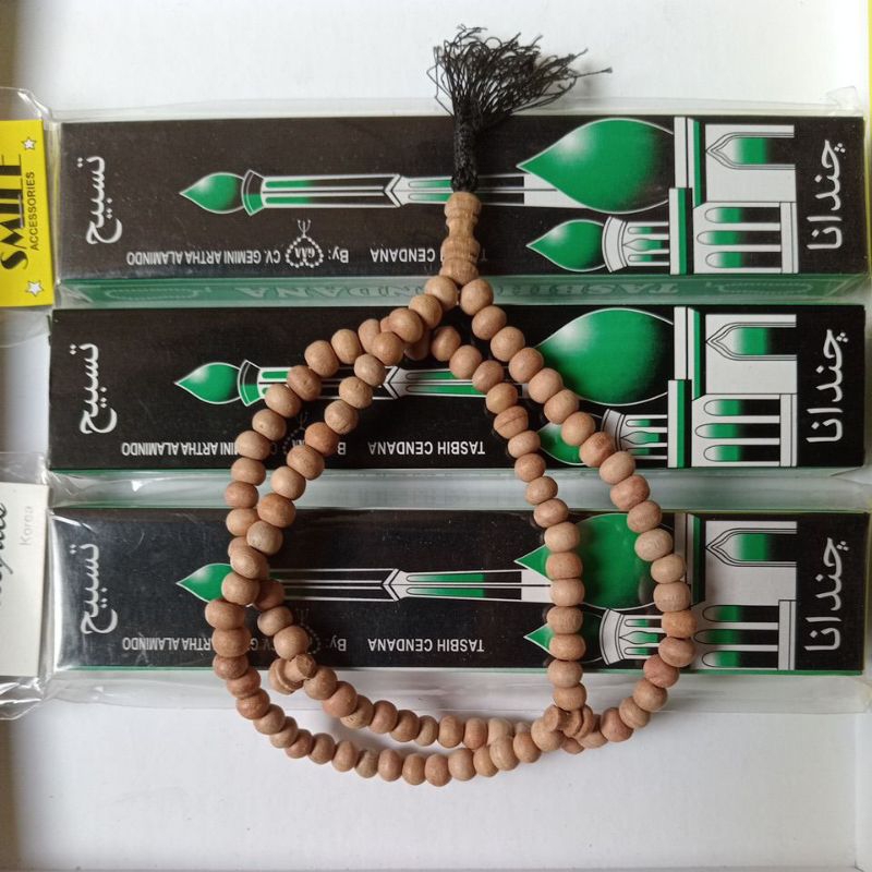 Tasbih Cendana 100 butir ASLI Kayu Wangi