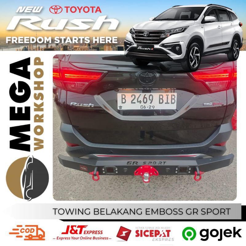 Towing Pengaman Bumper Belakang Rush 2018 2024 EMBOSS GR sport
