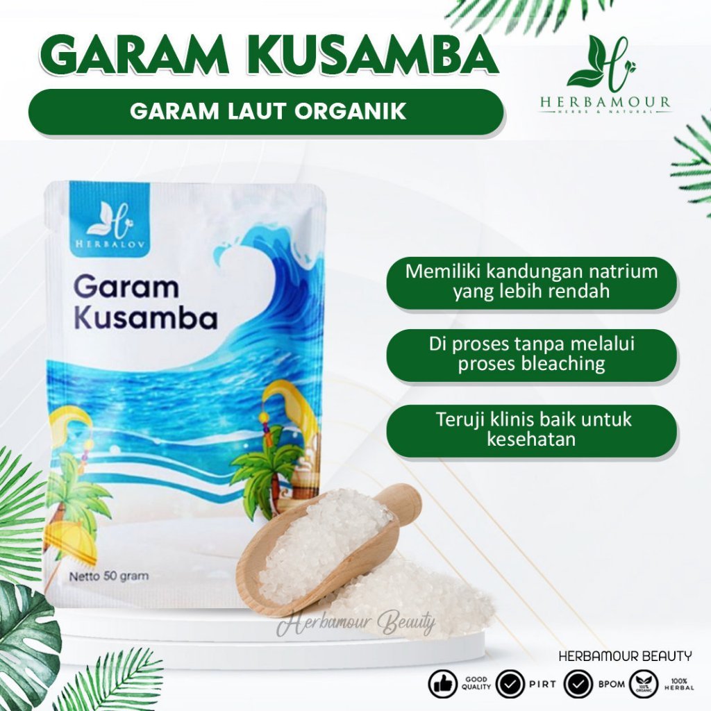 

GARAM KUSAMBA HERBALOV - GARAM LAUT MURNI TANPA CAMPURAN