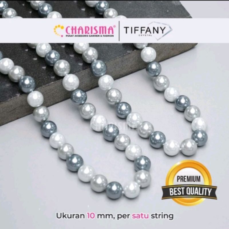 Charisma Mutiara Tiffany Round - Mutiara Premium / Manik Mutiara 10 mm