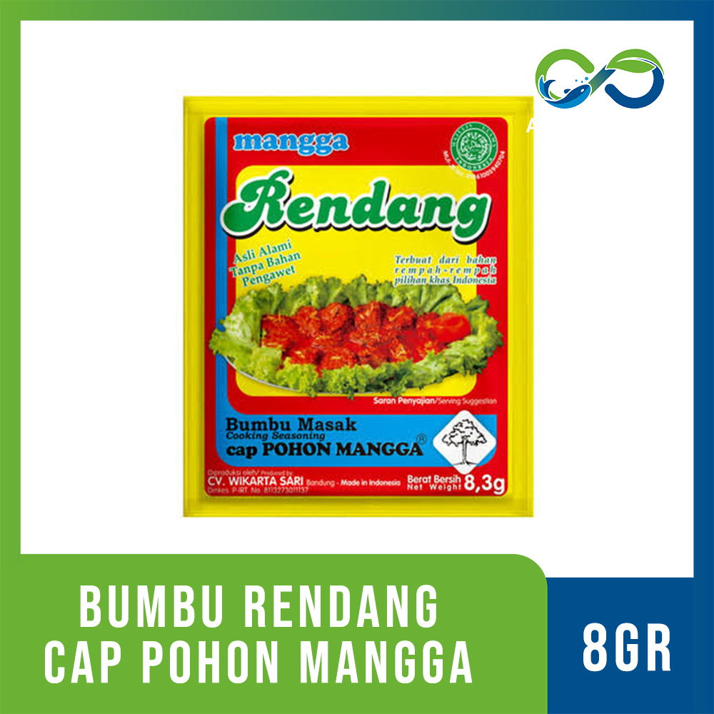 

[AquaEcofarm] BUMBU Rendang Rempah Indonesia Sachet Cap Pohon Mangga Bandung