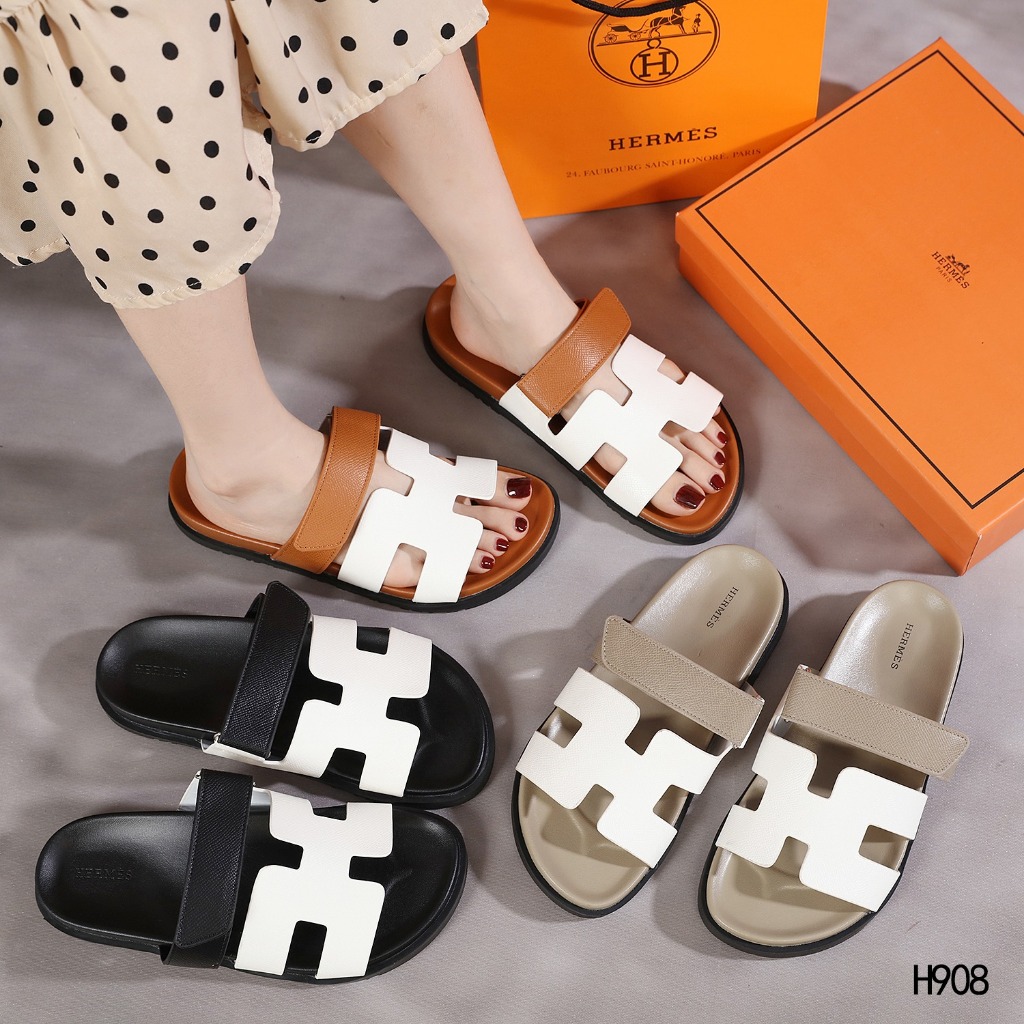 22juy Sandal H908 Epsom CHYPRE 2Tone Sandals