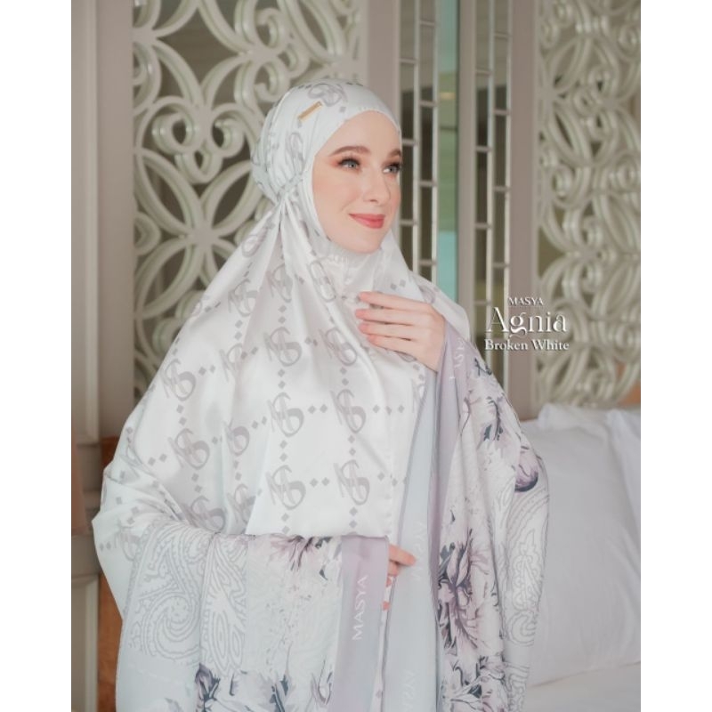[MADENIA SYARI_MASYA] MUKENA PRINTING SILK PREMIUM / PRAYER SET " AGNIA PRAYER SET " BY MASYA