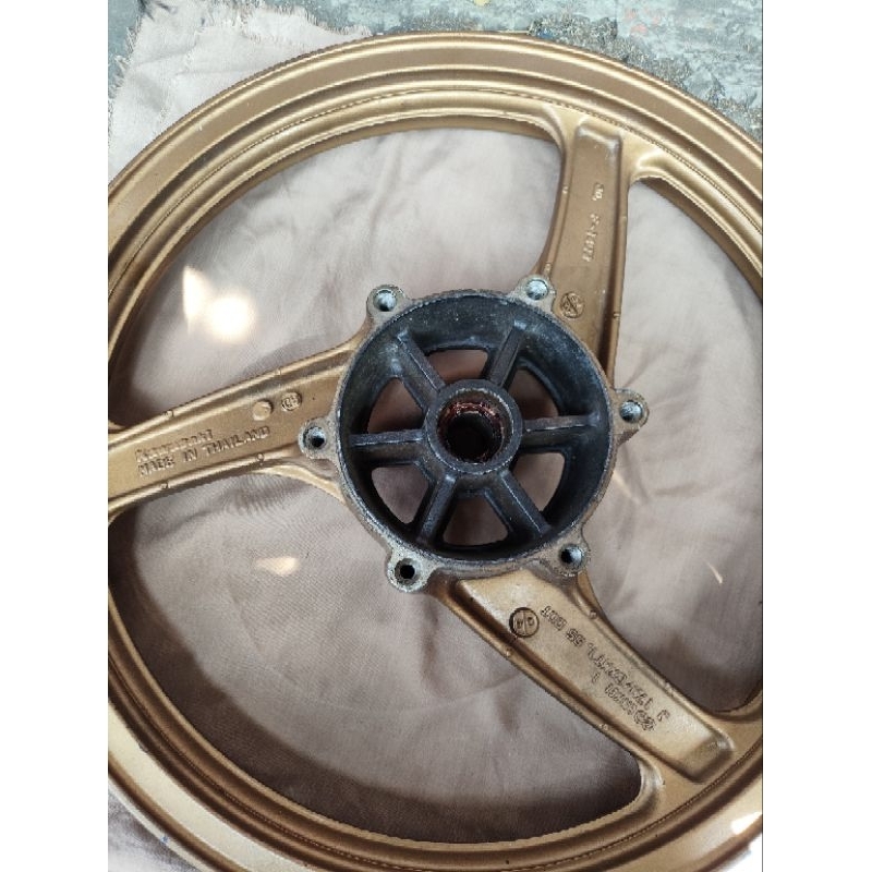 velk velg pelek set depan belakang ninja RR New ring 17 original bekas