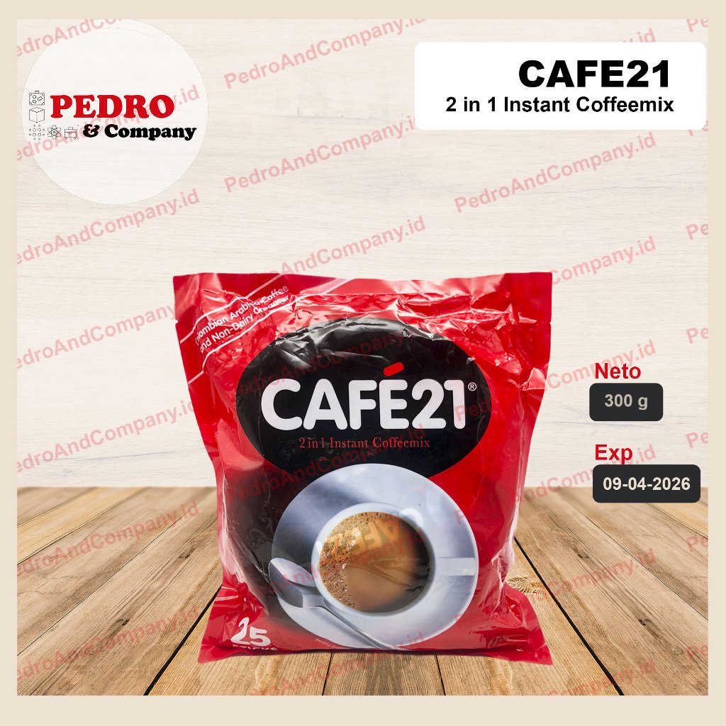 

Cafe21 instant coffeemix 25 sticks 300 gram - 2in1 coffee mix kopi instan