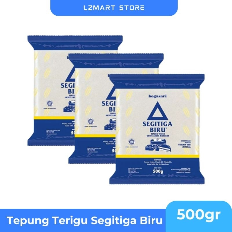 

Tepung Terigu Segitiga Biru Bogasari ( 500gr )