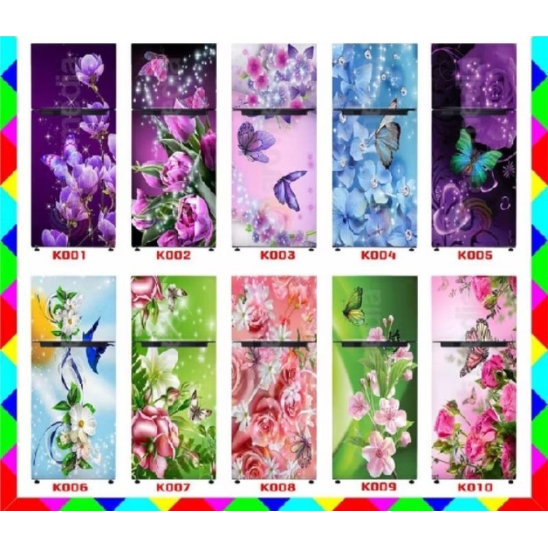 STIKER KULKAS 2 PINTU