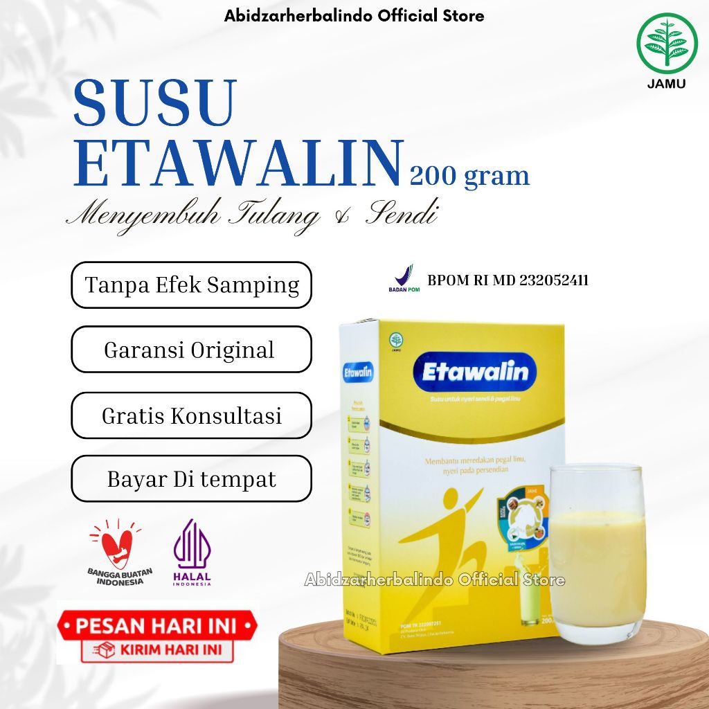 

Original Susu Alami Etawalin Sembuhkan Nyeri Tulang Sendi / Pegel Linu dan Asam Urat