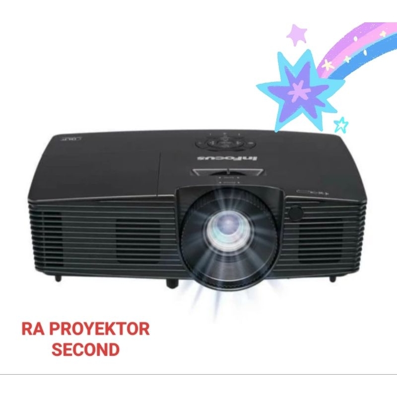 InFocus IN112XA Proyektor Portable Hitam dengan Resolusi SVGA dan 3800 ANSI Lumens