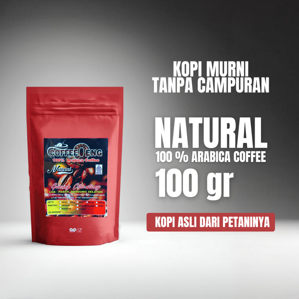 

COFFEEOENG 100 gr 100 % Arabica Coffee NATURAL Fresh Roasted