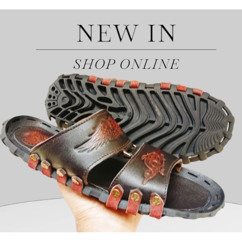 Sandal Pria Kulit Sapi Asli | Sendal model unik | model langka rider | Sendal leather awet murah bag