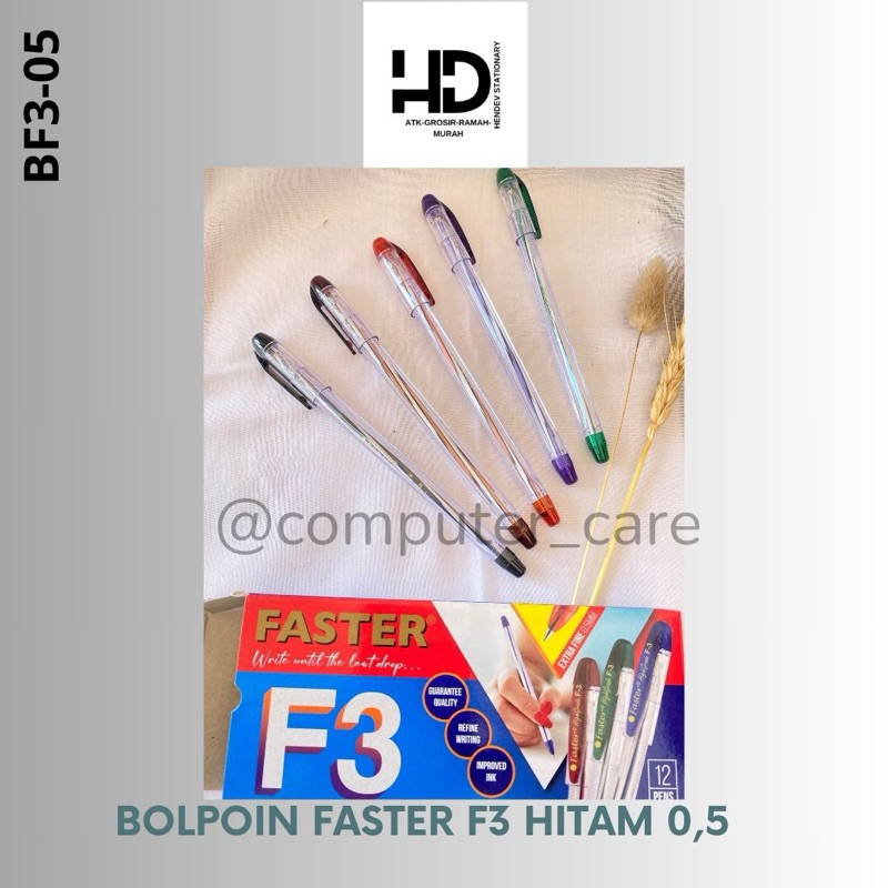 

BOLPOIN FASTER 1 PACK ISI 12 PCS MURAH HIGH GRADE 0.5 mm