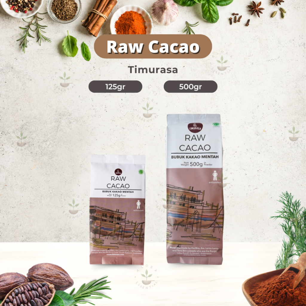 

Timurasa Raw Cacao Powder - Bubuk Kakao Mentah - Bubuk Cokelat