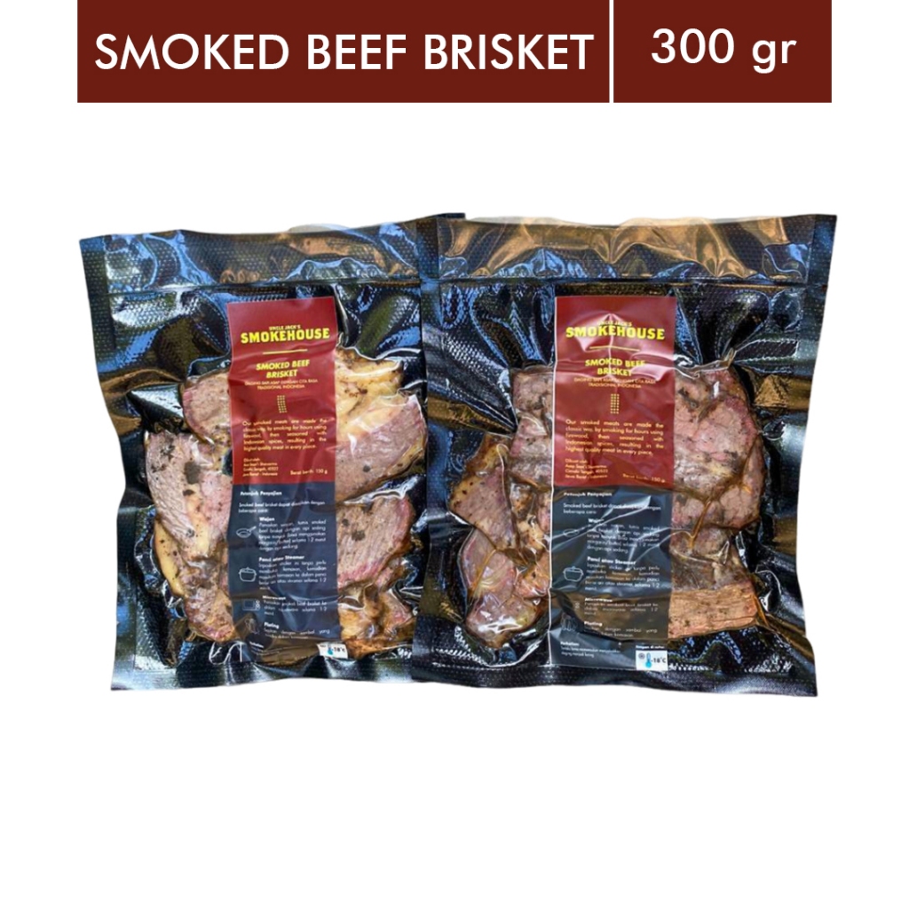 

Smoked AUS Beef Brisket / Sei Sapi 300gr Slice