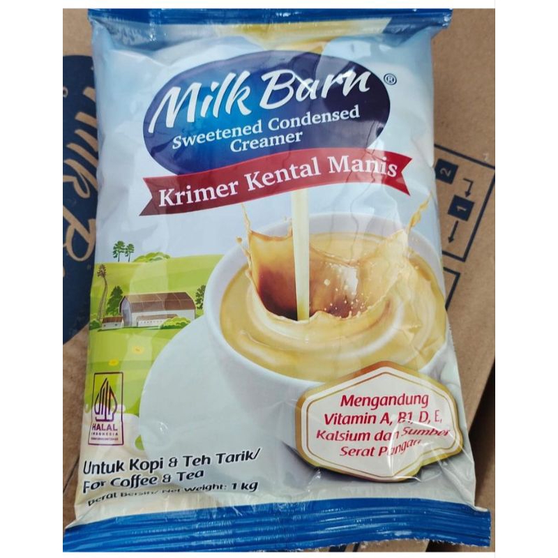 

Milk Barn Krimer Kental Manis Putih 1 Kg Bantal