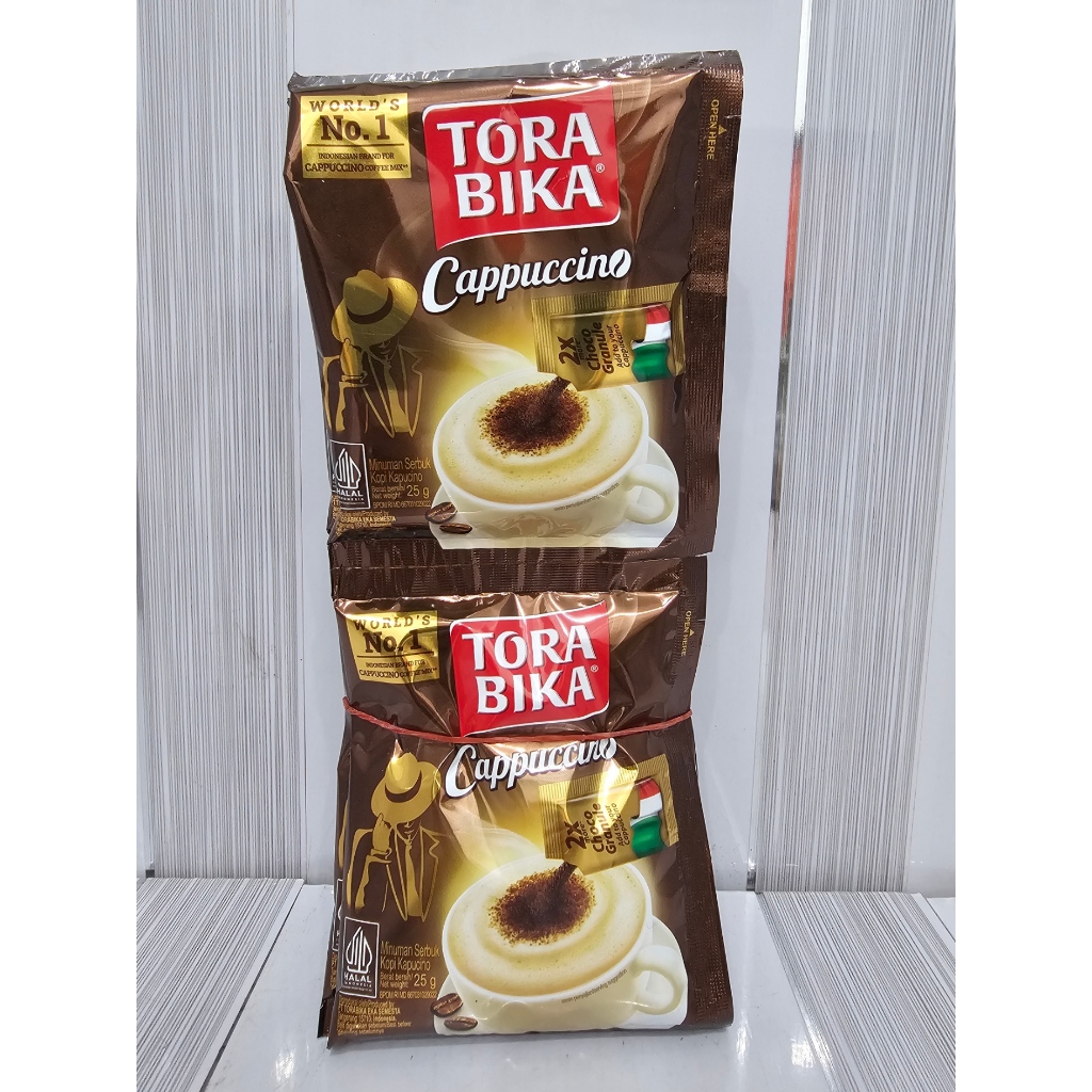 

ToraBika Cappuccino Renceng isi 10 Sachet x 25g