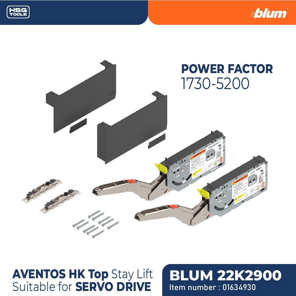 BLUM ENGSEL LIFT UP AVENTOS HKTOP 22K2700 BLUMOTION PF=1730-5200 GREY
