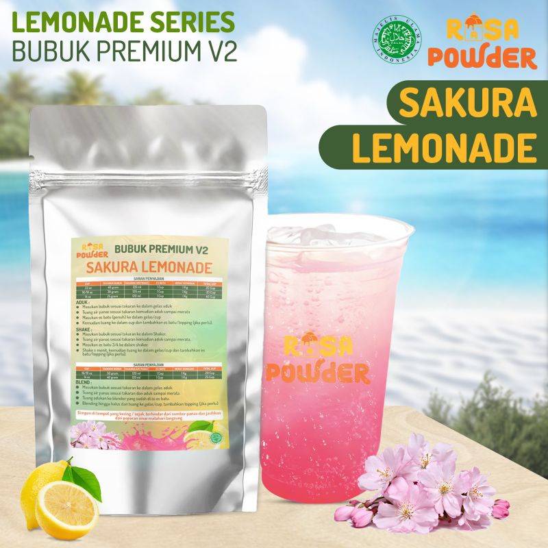 

bubuk minuman series varian Lemonade isi 1Kg ready 11 varian rasa