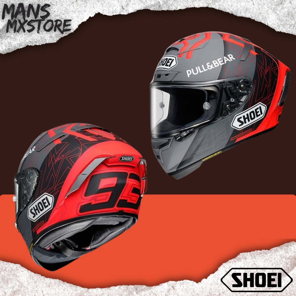 HELM SHOEI X14  MARQUEZ BLACK CONCEPT 2.0 HELMET SHOEI X-FOURTEEN ORIGINAL