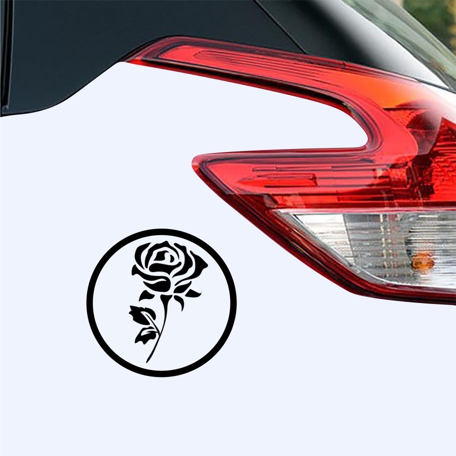 CUTTING STICKER TANGKI MOBIL ROSE BUNGA MAWAR STIKER KEREN