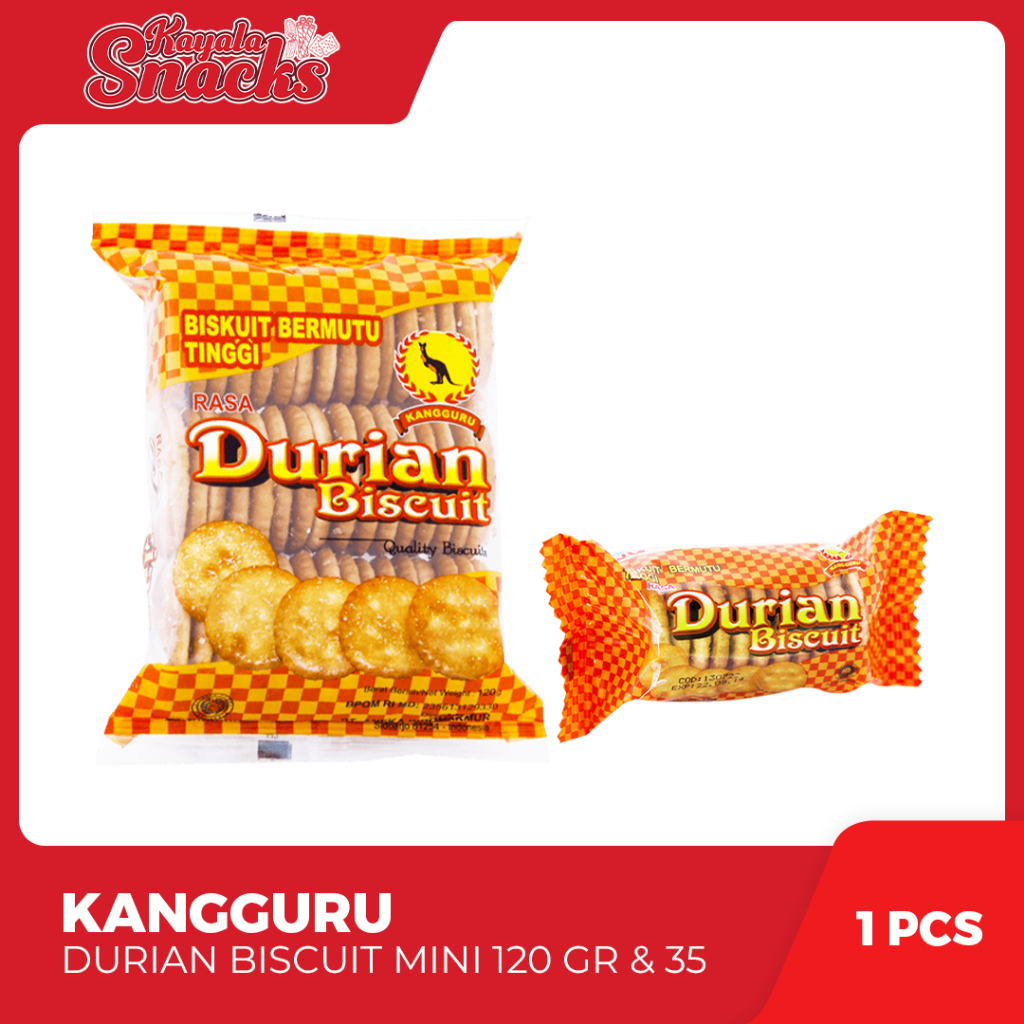 

KANGGURU Durian Biscuit Mini 1 Pack x 10 Pcs