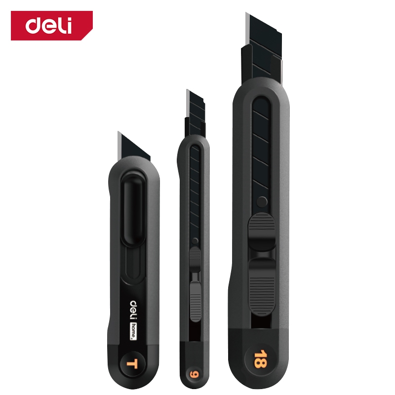 

Deli Tools Home Series Art Utility Knife Sets 3Pcs Cutter SK2 Blade ABS / HT4003/HT4003C/HT4003L