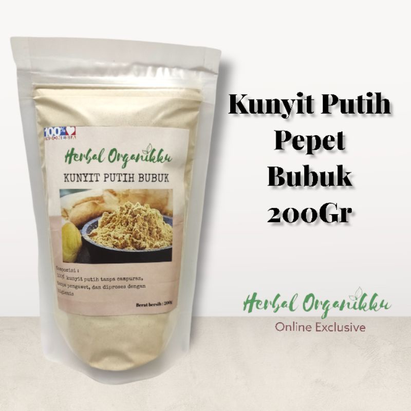 

Kunyit Putih Bubuk 100 & 200gr | Kunir Putih Bubuk Murni