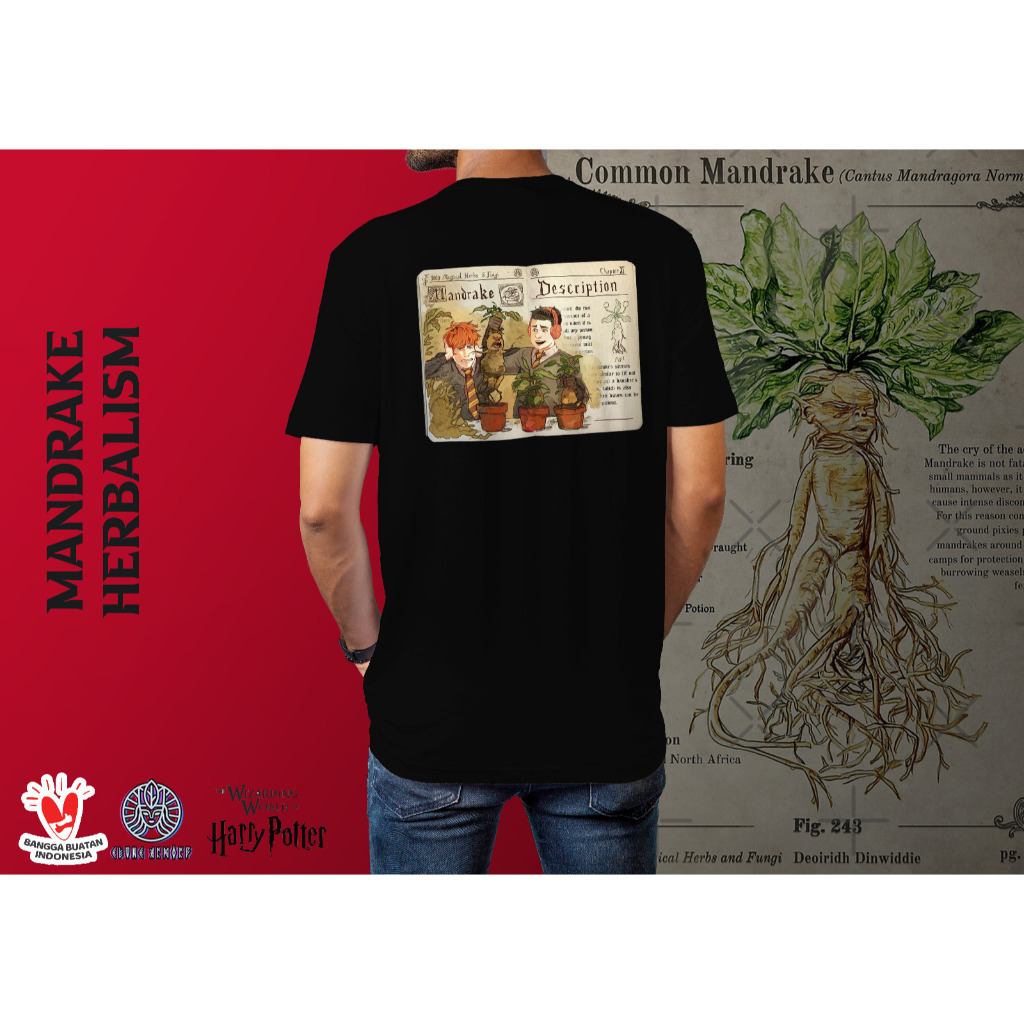 Kaos Harry Potter Mandrake Herbalism