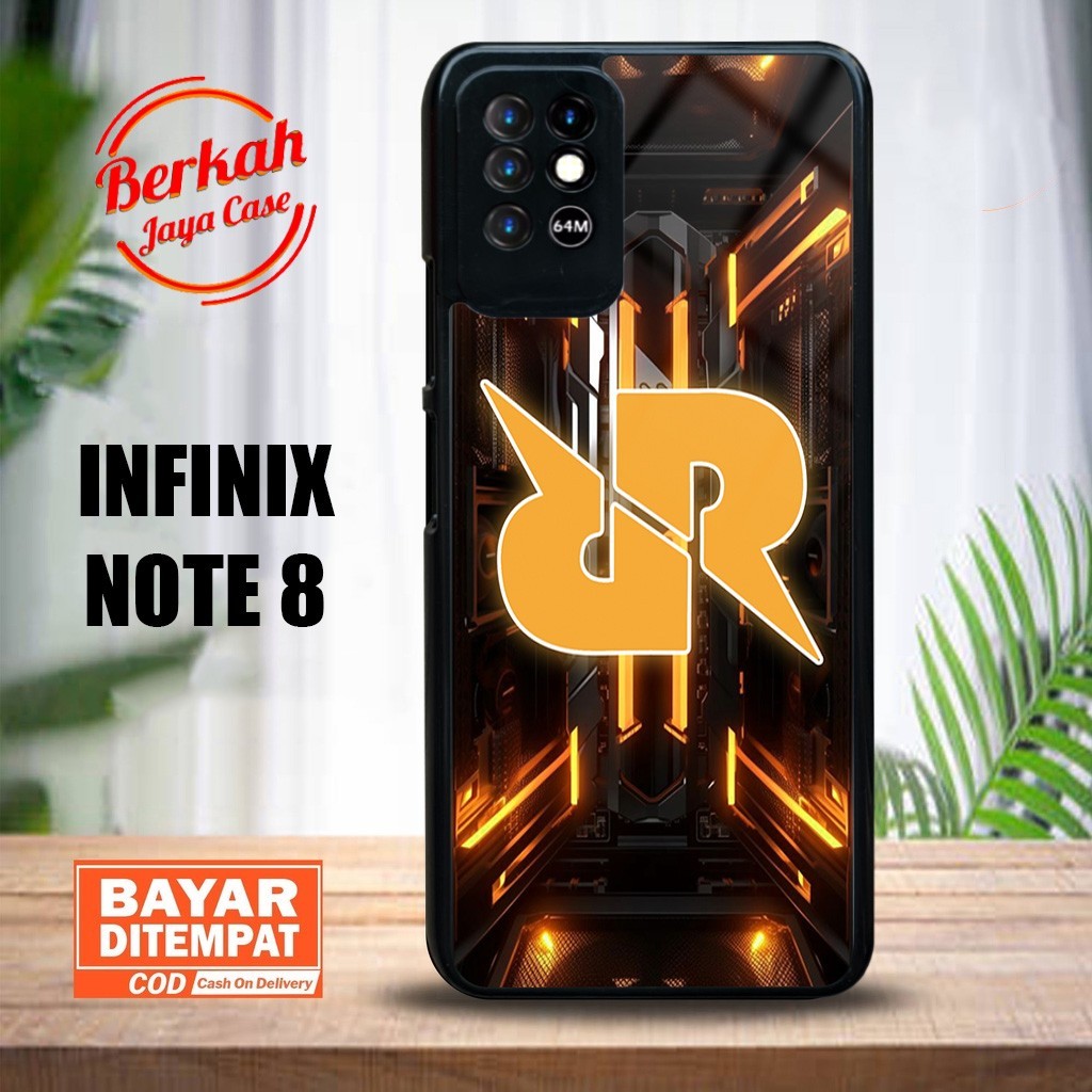 Case Infinix Note 8 Terbaru -  Casing Infinix Note 8 - Motif Rrq - Hardcase Premium Glossy - Softcas