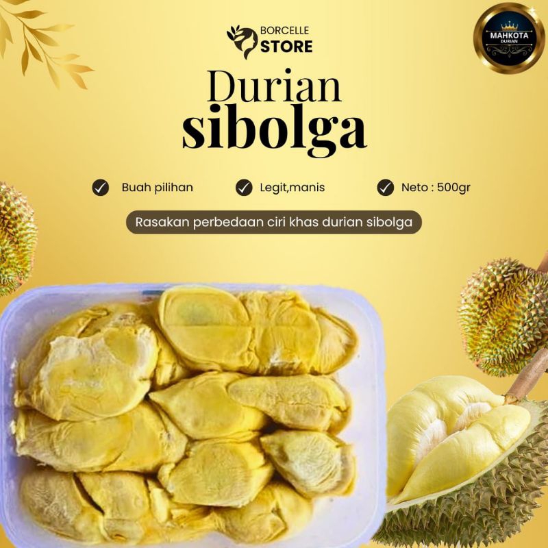 

DURIAN KUPAS SIBOLGA PREMIUM/DURIAN MEDAN BERKUALITAS/ Netto 500gram