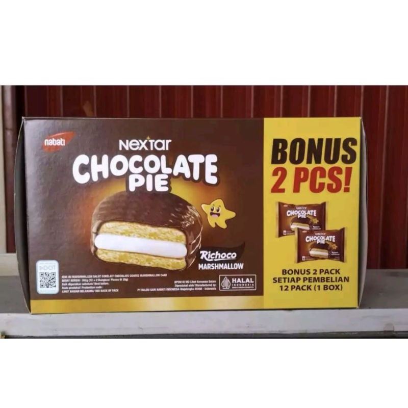 

NEXTAR CHOCOPIE CHOCOLATE PIE Richoco Marshmallow 12 pack 1 box