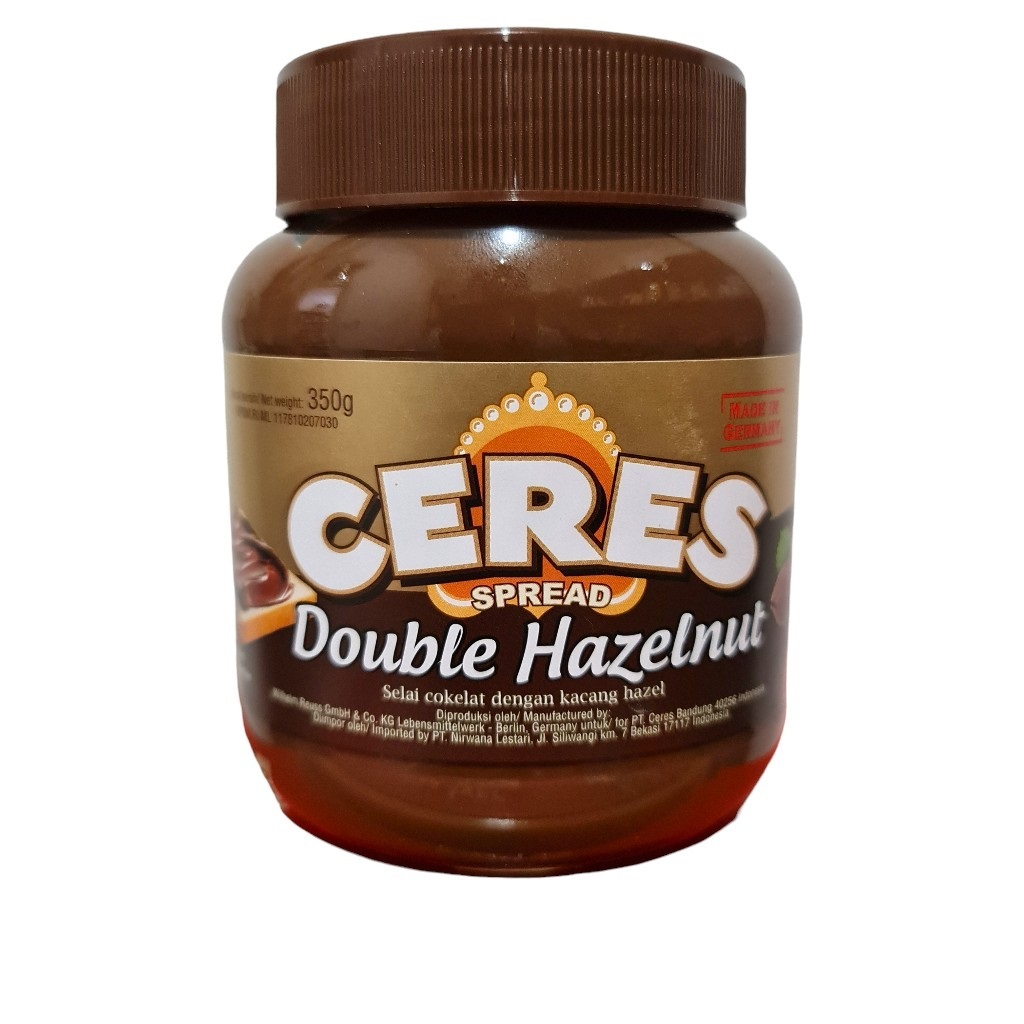 

Selai selay coklat cokelat choco kacang double hazelnut chocolate roti spread Ceres 350 gram 350gr