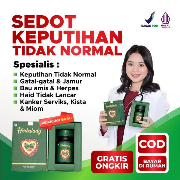 HERBALADY - OBAT KEPUTIHAN HERBAL AMPUH MANJAKANI. SOLUSI AREA KEWANITAAN. SUDAH HALAL & BPOM