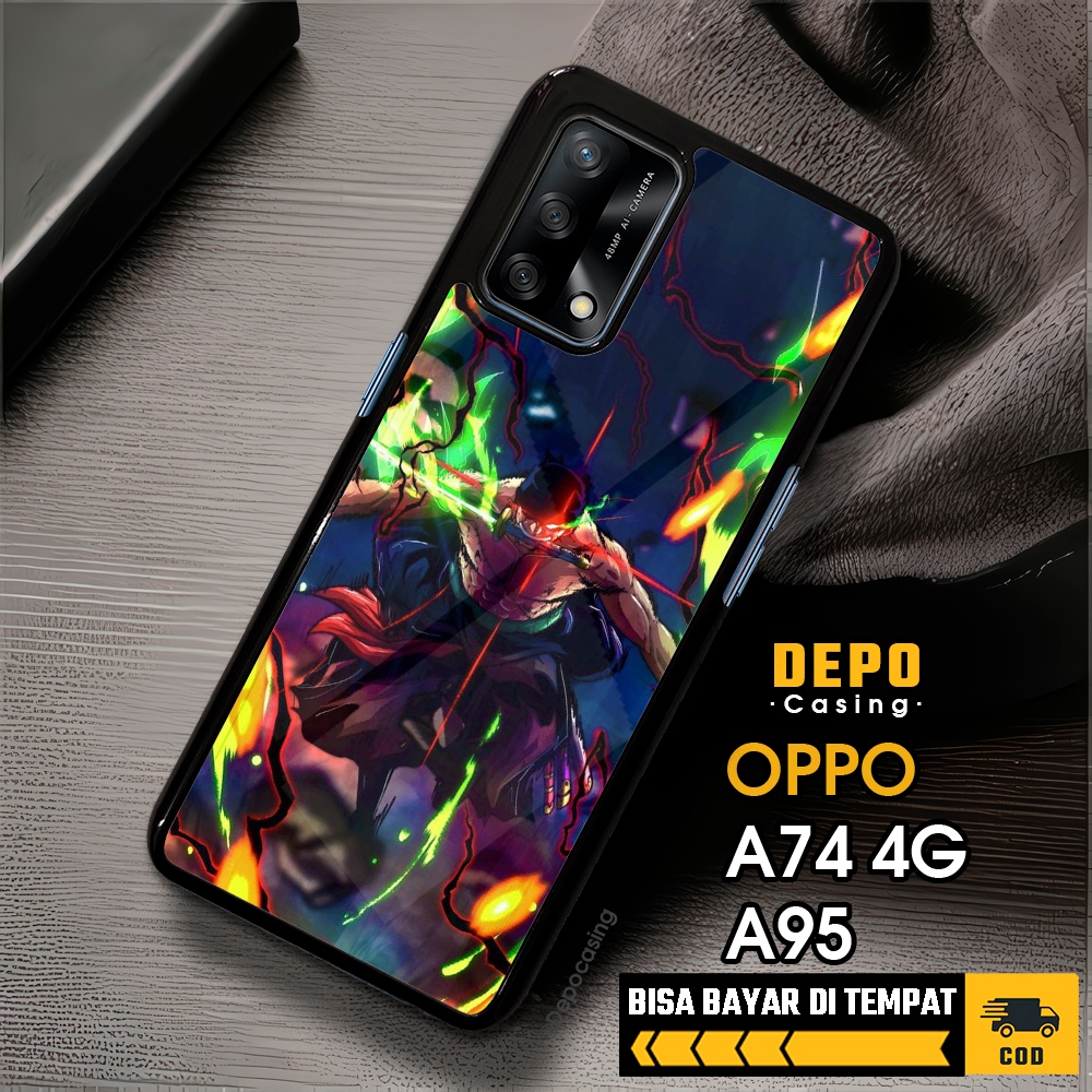 Case Oppo A74 4G A95 Casing Oppo A74 4G A95 Casing Depo Casing [ZORO] Case Glossy Case Aesthetic Cus