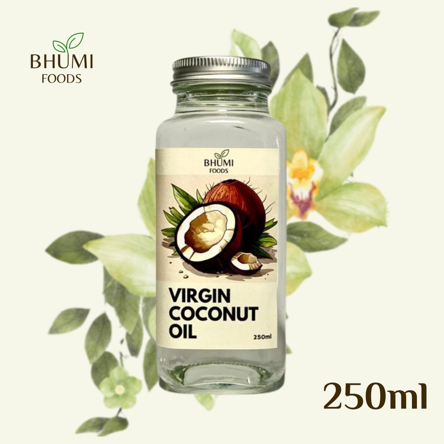 

VCO 250ml Bhumi Foods - Virgin Coconut Oil Cold Pressed Minyak Kelapa Murni