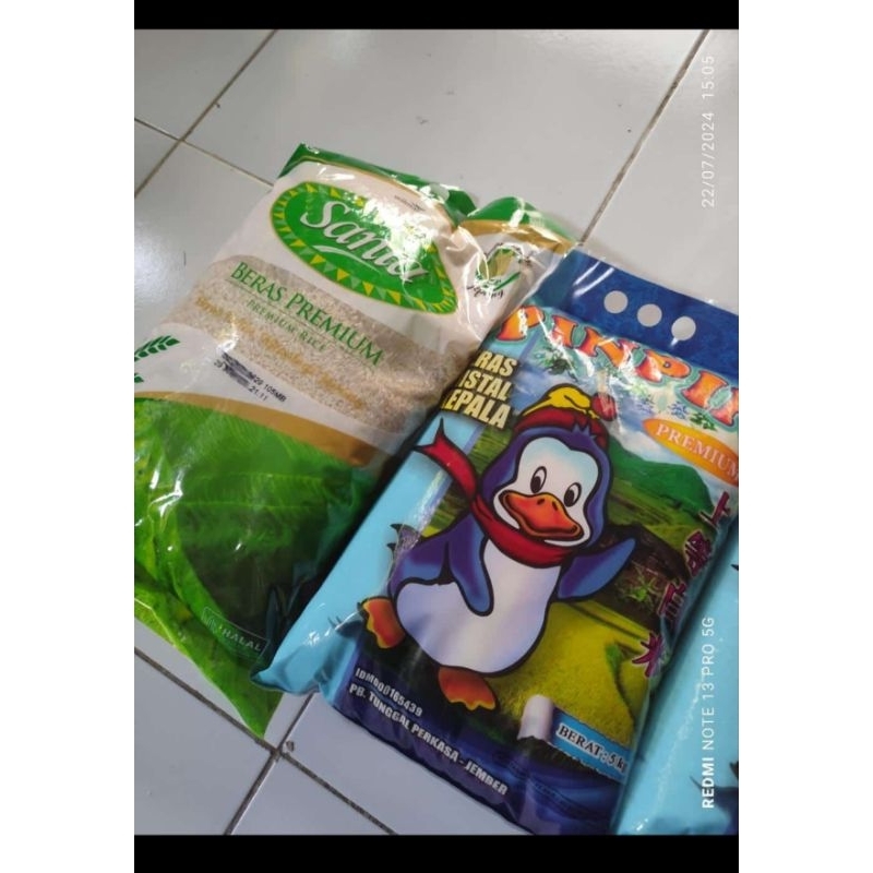 

1 Beras premium kemasan 5kg