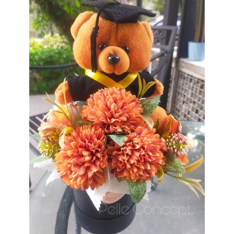 BLOOM BOX BOUQUET BUKET WISUDA / BUKET BONEKA WISUDA / BOUQUET WISUDA / GRADUATION BOUQUET