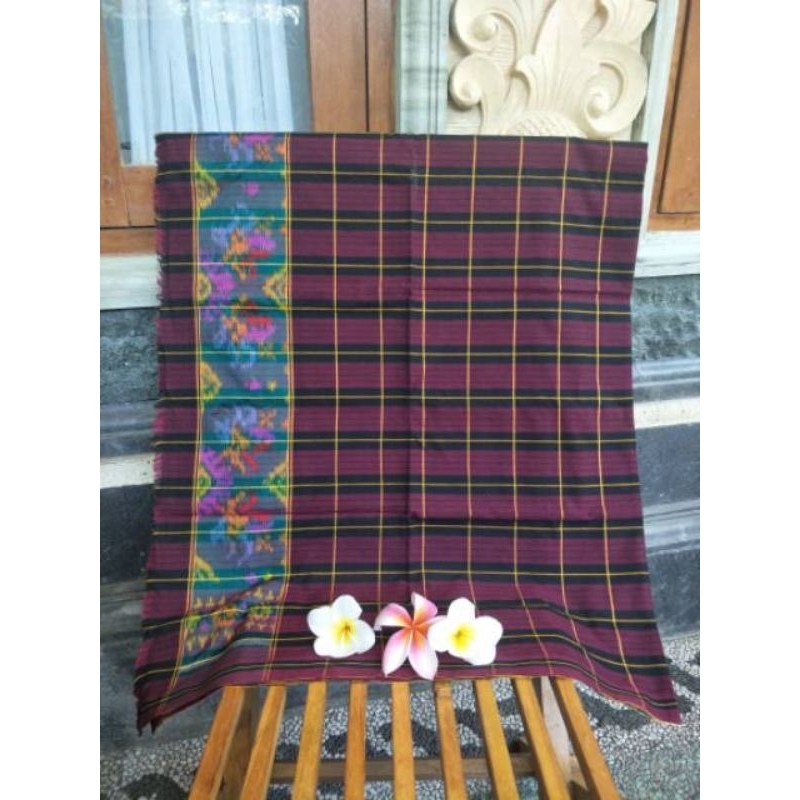 murah banget  promo special kain endek kotak motif wali / kotak kotak tumpal / ndek bali / limitid e