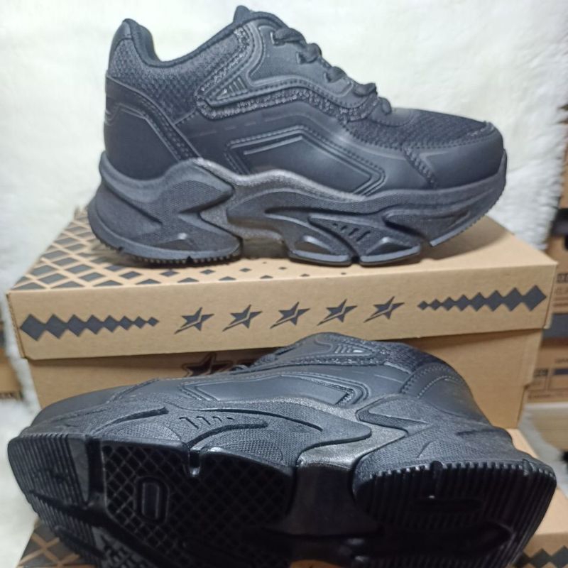 FLASH SALE SEPATU PROATT CML ,LTB77,TALI,SEPATU HITAM POLOS, SEPATU CASUAL CEWEK SEPATU OLAHRAGA