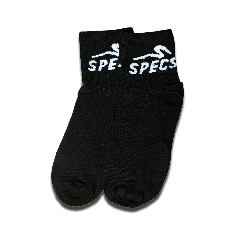 Kaos Kaki Hitam Polos Oldschool Tulisan Specs Semata Kaki
