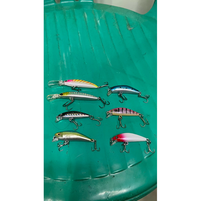 mancing laut soft lure minow umpan pancing sinking casting minow Ultralight UL wader hampala