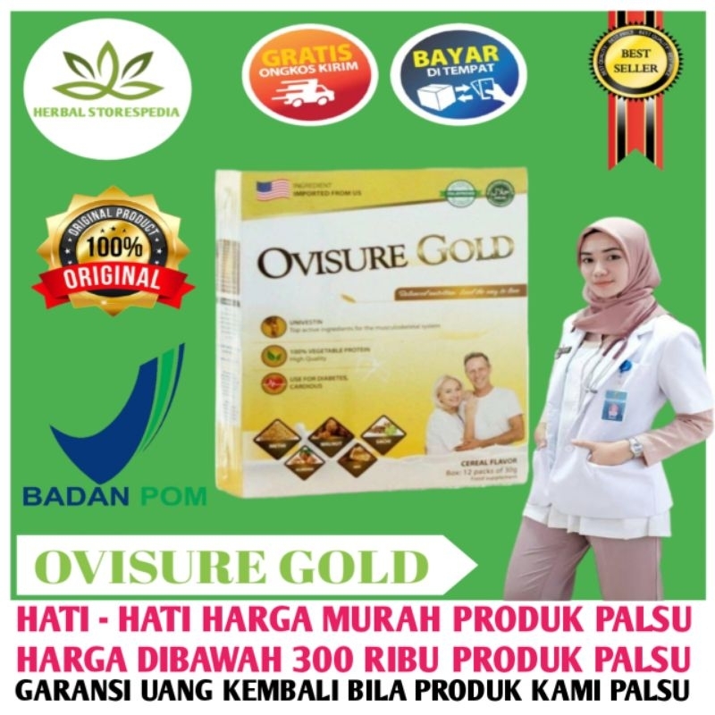 

OVISURE GOLD ASLI ORIGINAL MILK SUSU VITAMIN TULANG DAN SENDI NYERI OTOT OSTEOPOROSIS BPOM