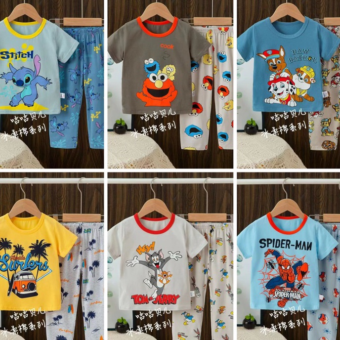 Eksklusif Piyama Anak Ku Bao Lengan Pendek Boy 1