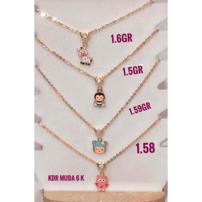 kalung emas muda anak kadar 6K