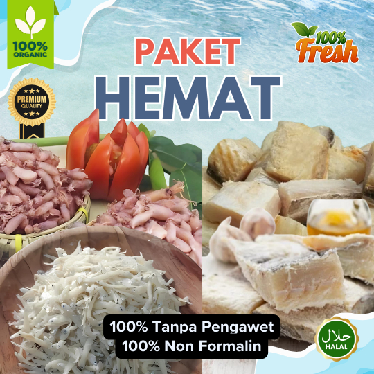 

Promo Kombo Seafood 1Kg (Jambal Roti + Baby cumi + Teri medan)