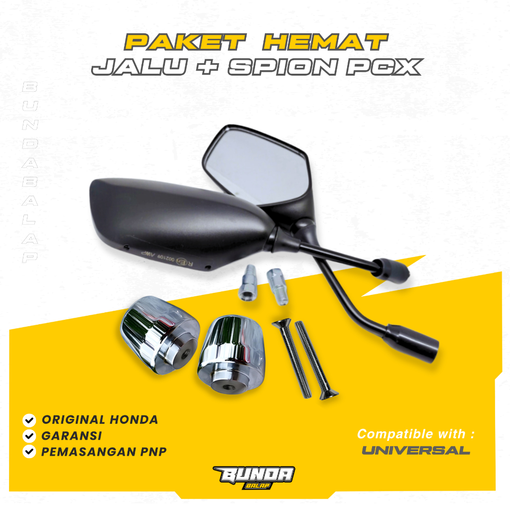 Spion PCX Original plus JALU STANG PCX Chrome PnP motor HONDA KACA SPION PCX VARIO BEAT UNIVERSAL