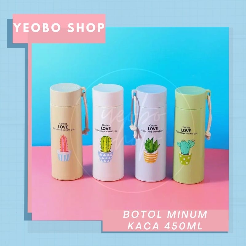 tumbler kaktus/botol kaca