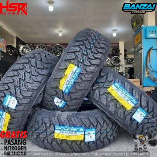Ban Mobil Offroad Bunga Kasar Ring 17 Ukuran 265 65 R17 Merek Accelera M/T01 Ban Cangkul R 17 Tubles